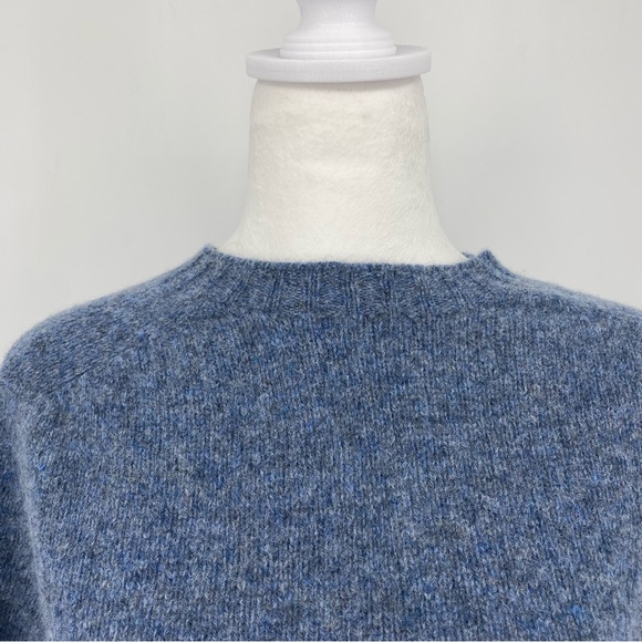 O’CONNELL’S 100% Wool Made in Scotland Blue Pullover Sweater - Picture 10 of 10